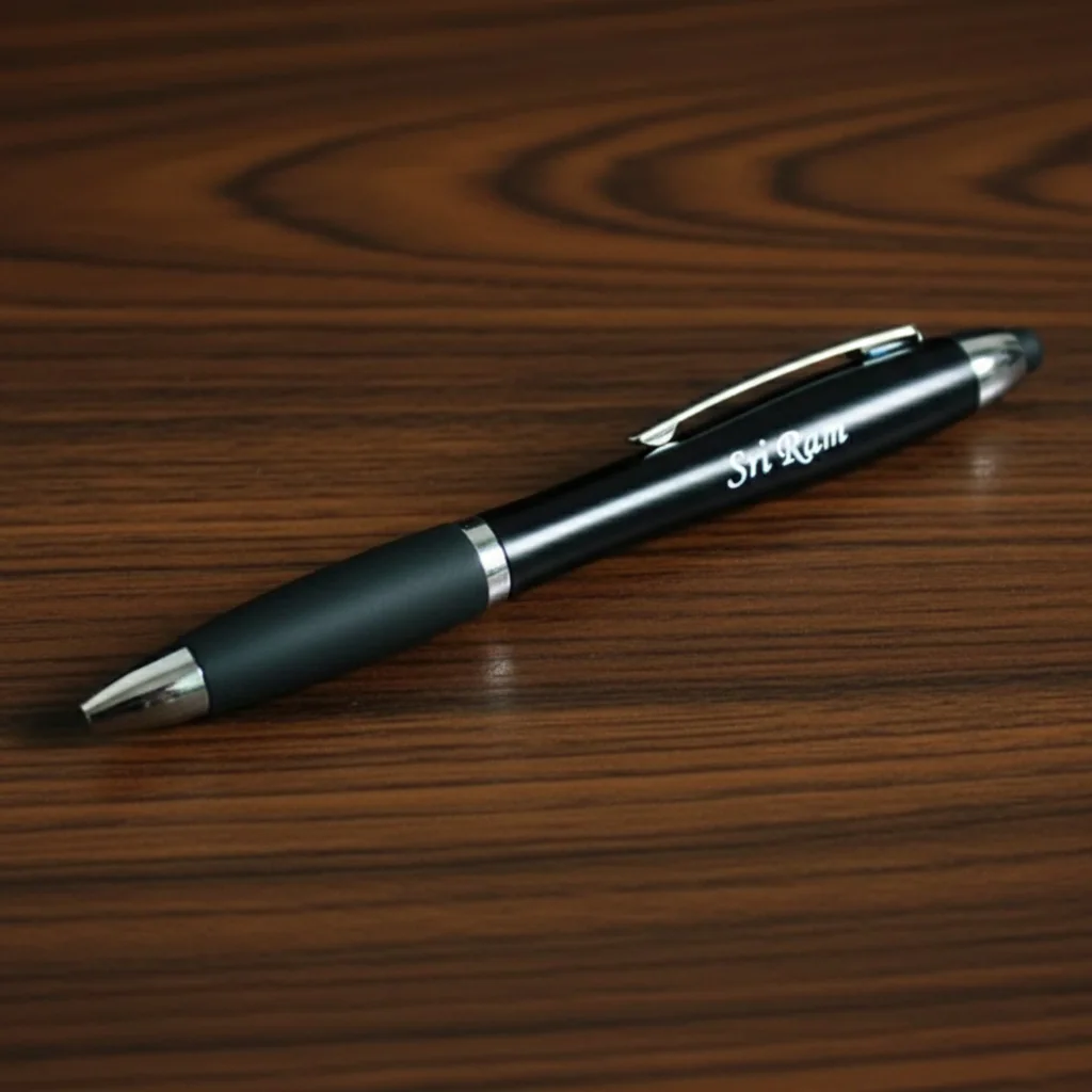 Personalized LED Metal Pen – Custom Name Engraving with Light-Up Tip