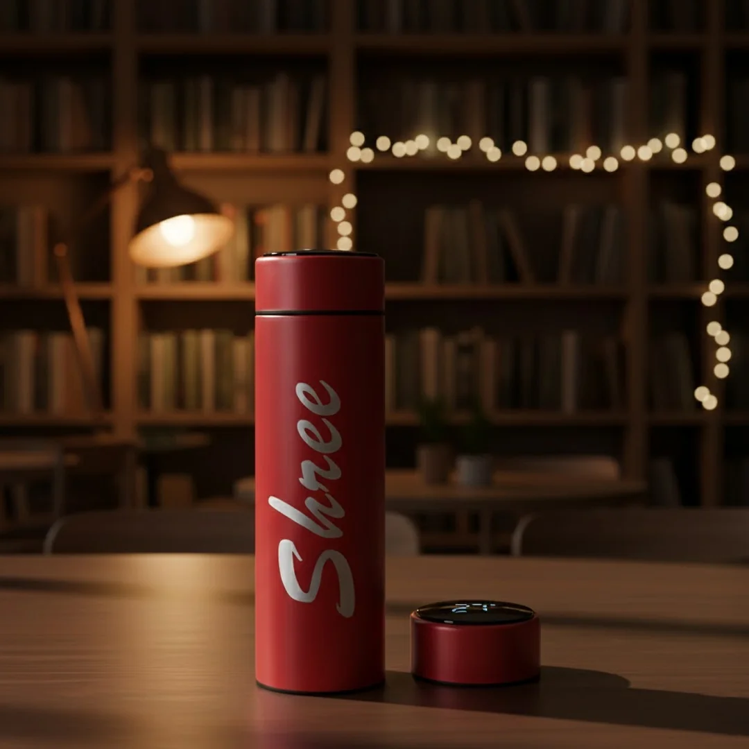 MH Decors LED Touchscreen Water Bottle – Smart Temperature Monitor