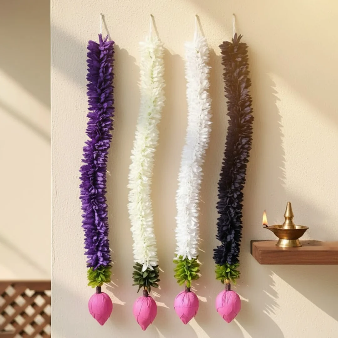 Sri Yagnaa Artificial Flower Garland Set for Home Décor