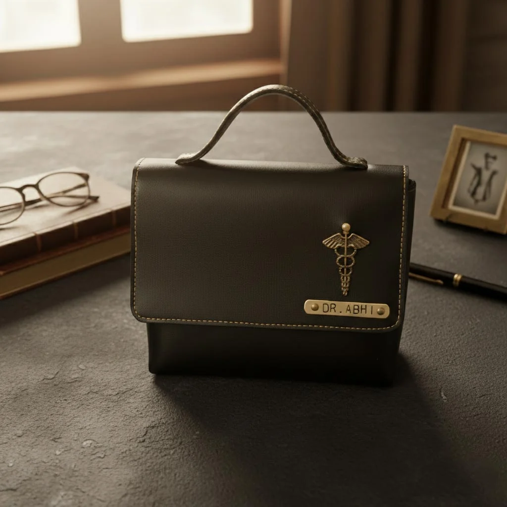 Custom Name Black Sling Bag for Women Everyday Essential