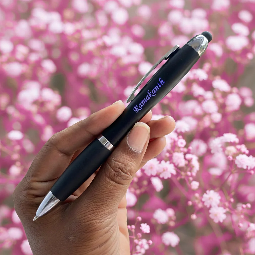Personalized LED Metal Pen – Custom Name Engraving with Light-Up Tip