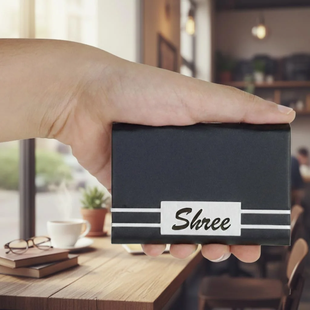 MH Decors Men’s Card Holder – Personalized Business Card Case