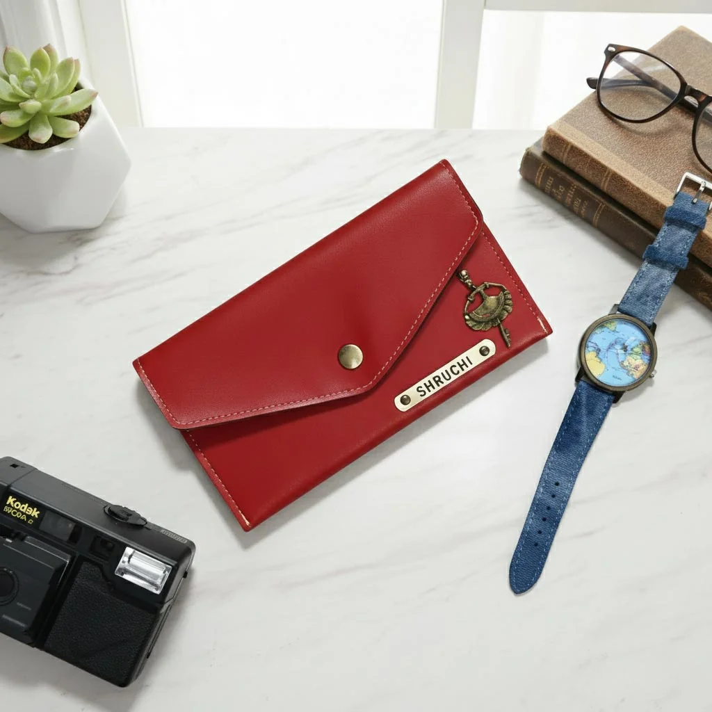 MH Decors Elegant Wallet for Women – Custom Name Personalization