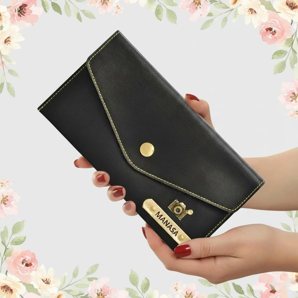 Zpics Custom Girls Wallet Clutch - Black