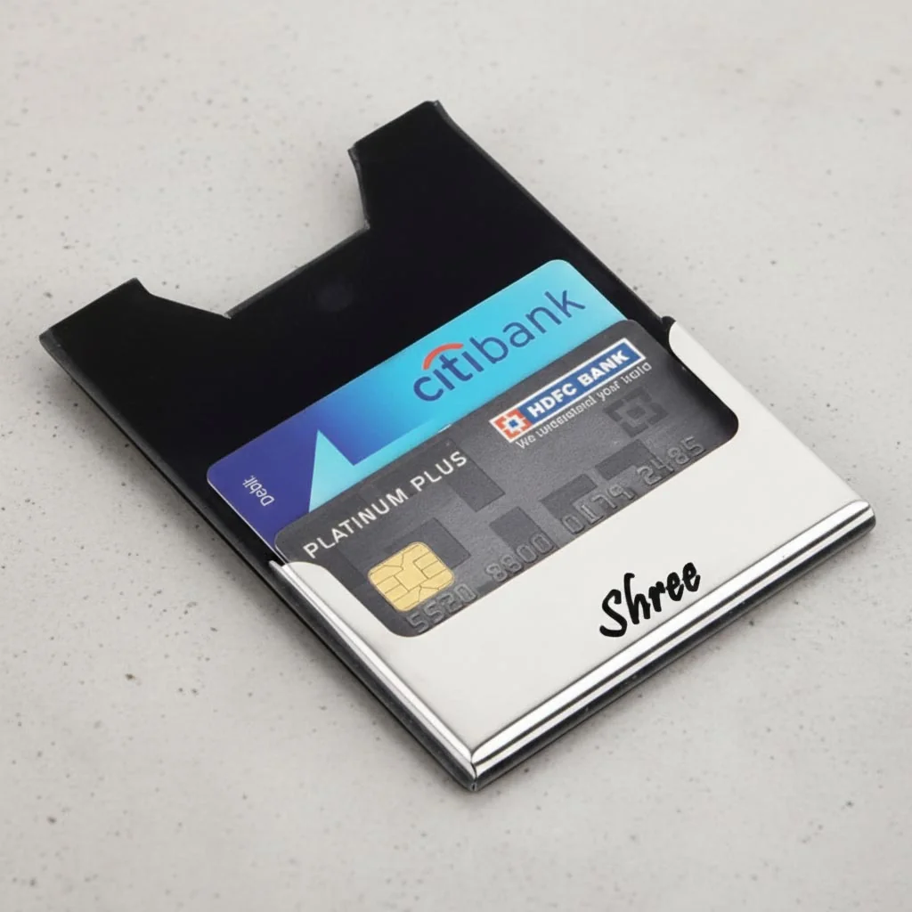 MH Decors Luxury Leather Visiting Card Holder – Personalized