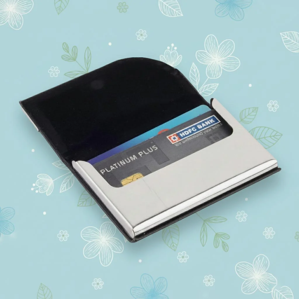 MH Decors Professional Men’s Business Card Holder – Custom Engraving