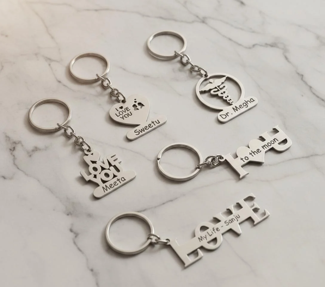 Zpics Personalized I Love You Keychain Perfect for Valentine’s Day