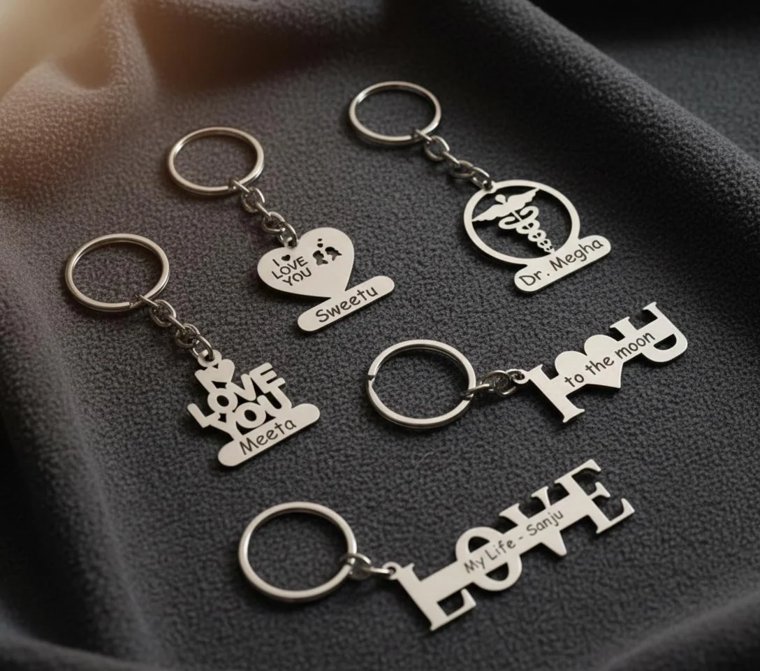 MH Decors Engraved I Love You Keychain – Perfect Valentine’s Surprise