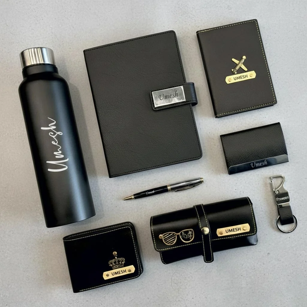 MH Decors Custom Executive Gift Set for Men with Personalized Engraving