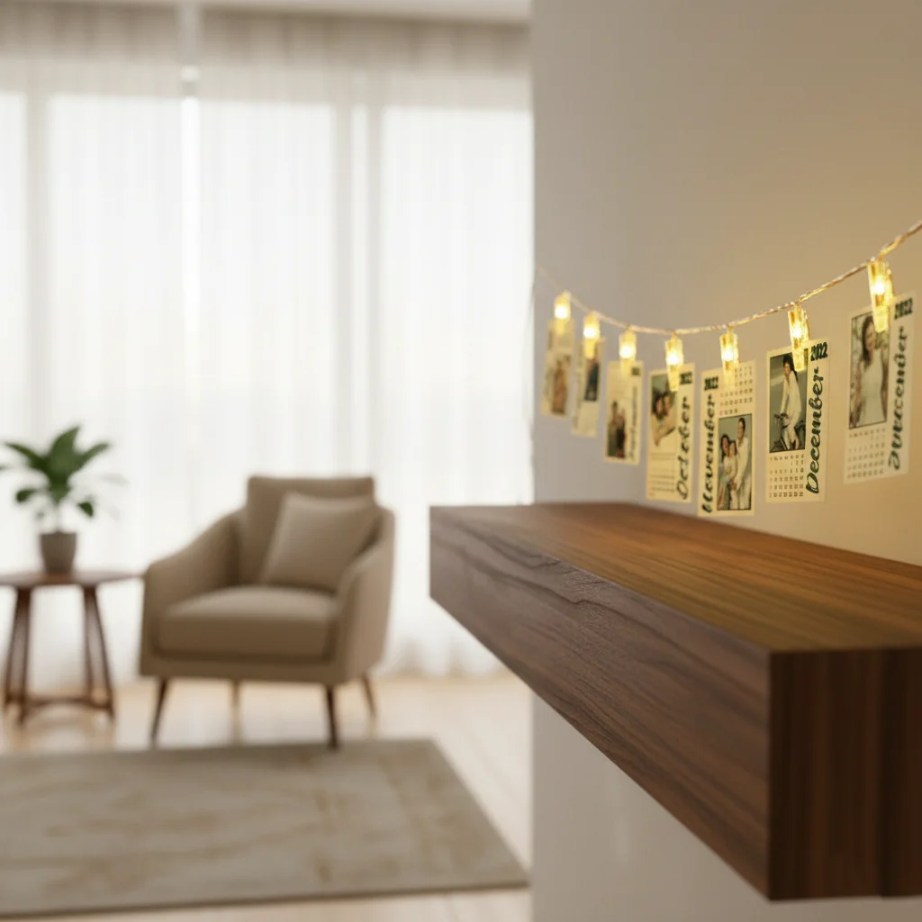 Zpics Custom LED Photo Clip String 12 Clips 4x5 Size Personalized for Special Moments