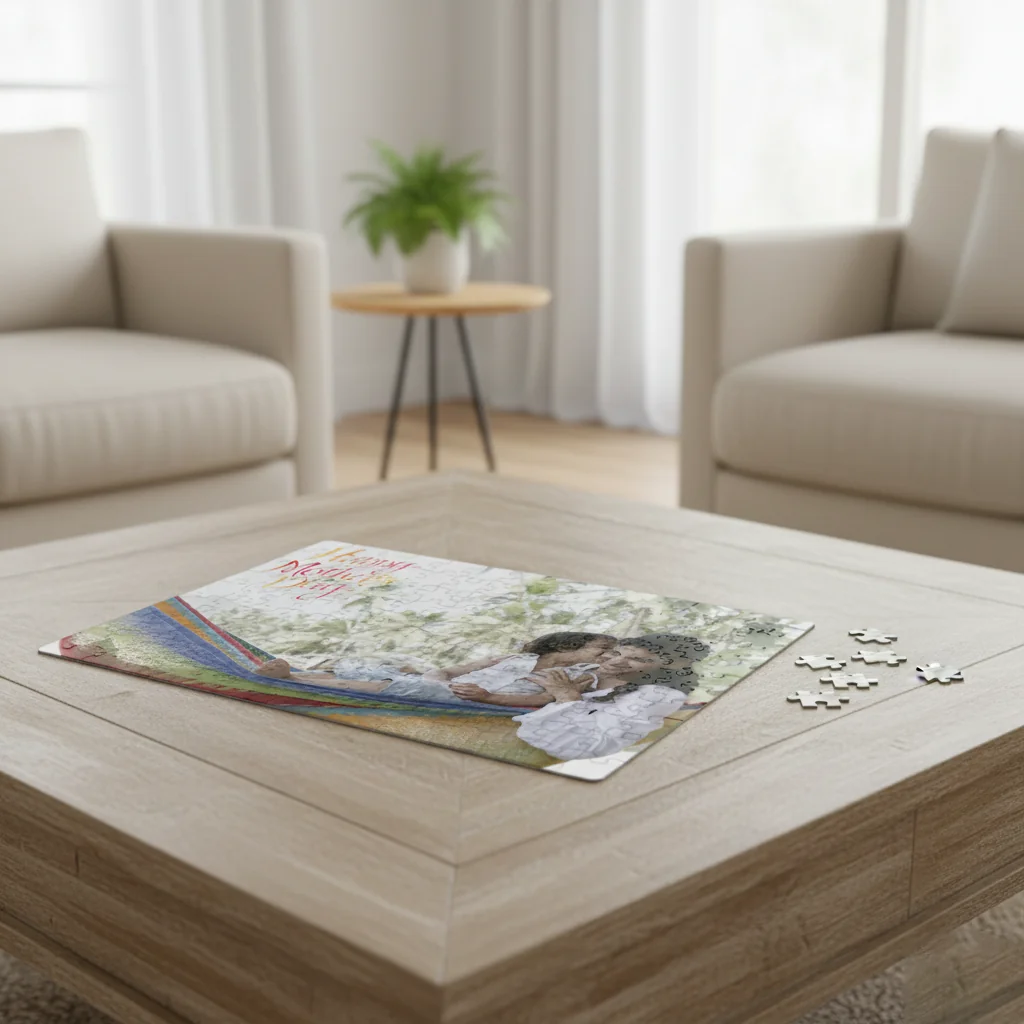 MH Decors Hard Cardboard Puzzle A4 Personalized Mother’s Day Gift for Wife