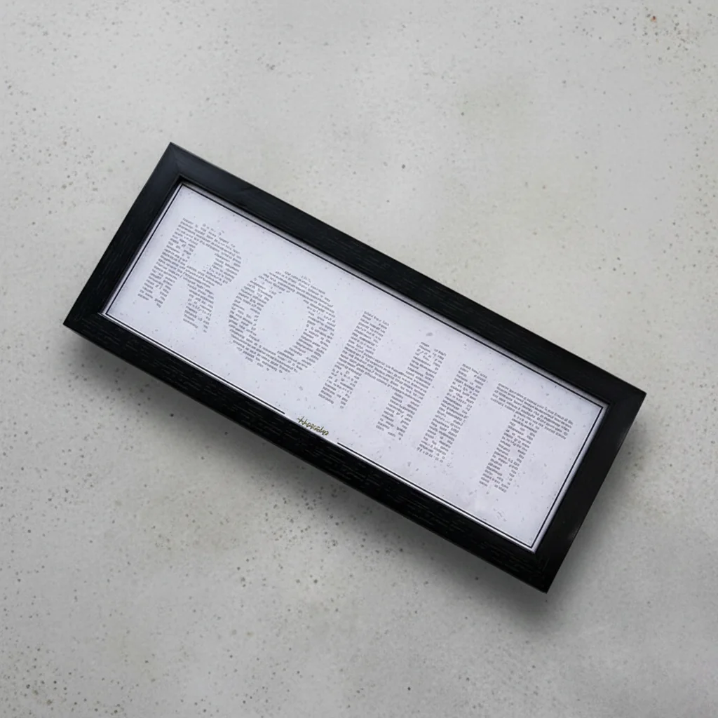 VPH Gift Store Unique Personalized Name Frame with Embedded Story Standard