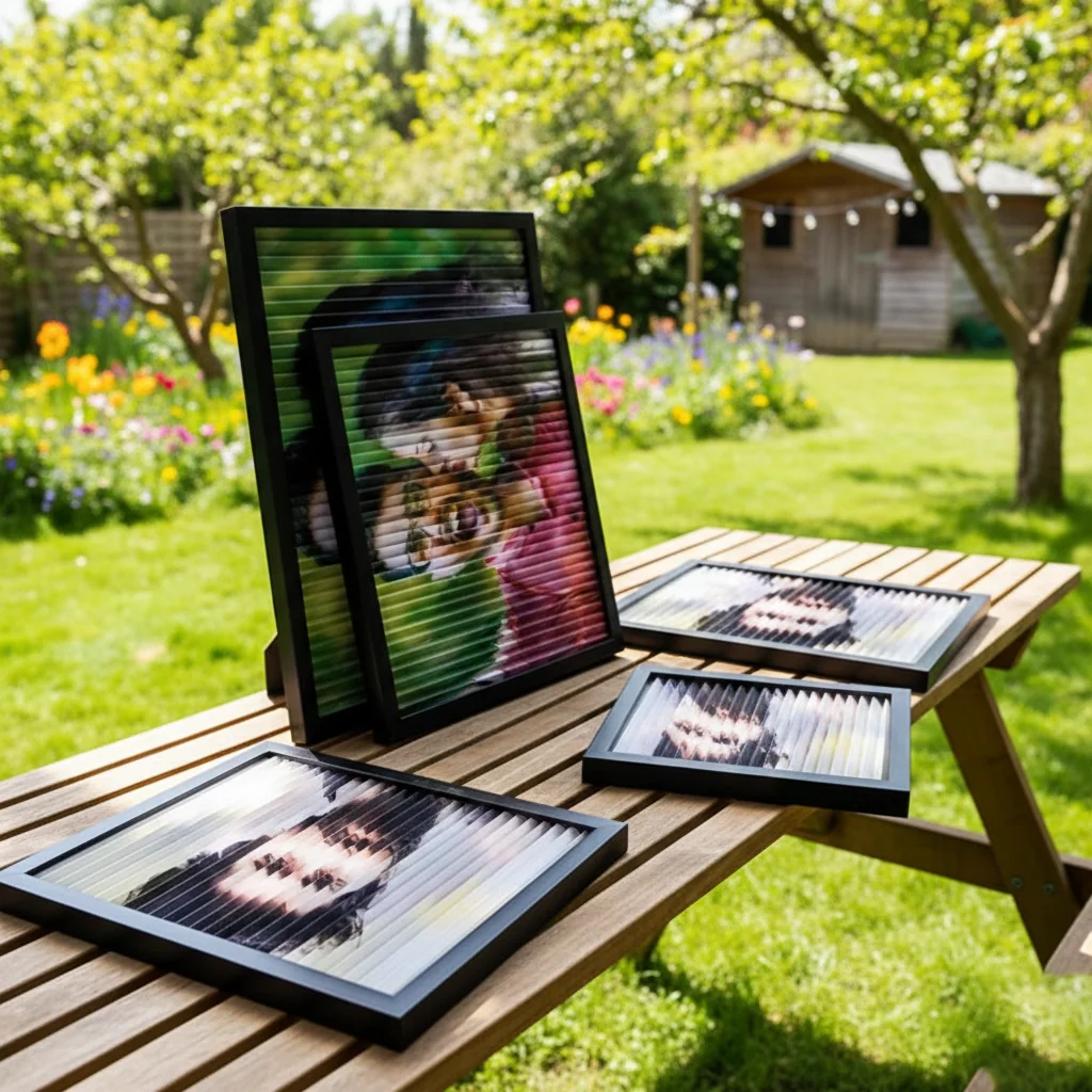 MH Decors A4 Black Dual View Frame Changing Photo Display Standard Size