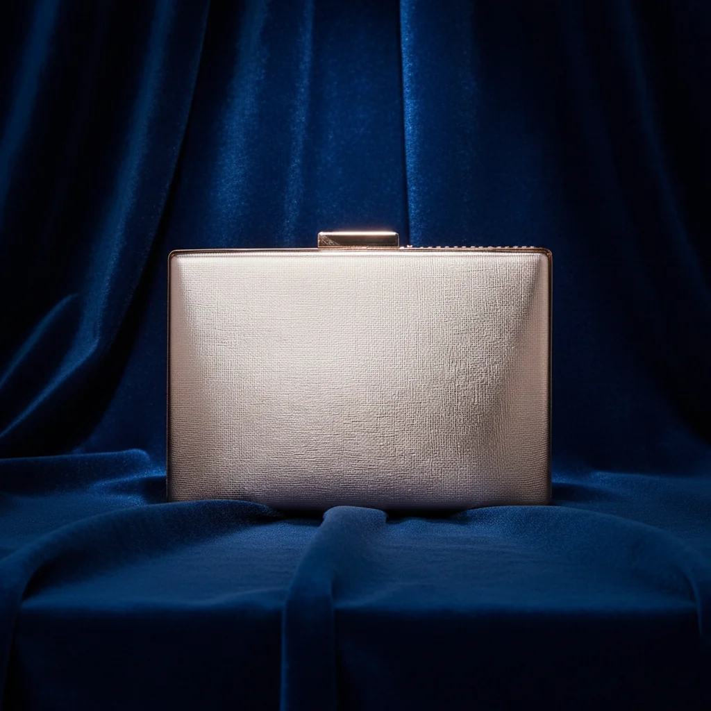 Value Gifts Women’s Tan Bridal Purse with Crystal Diamonds