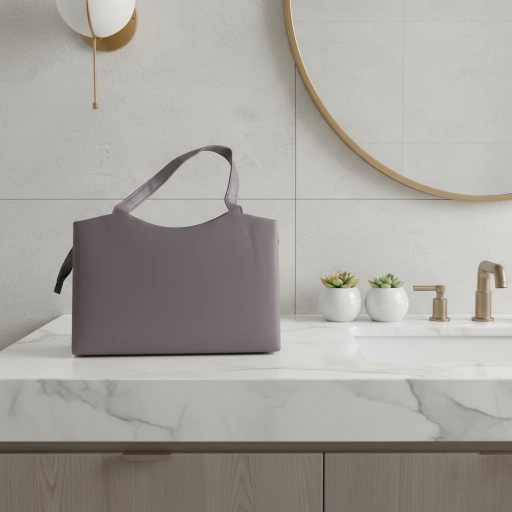 VPH Gift Store Smokey Grey Synthetic Leather Handbag for Women