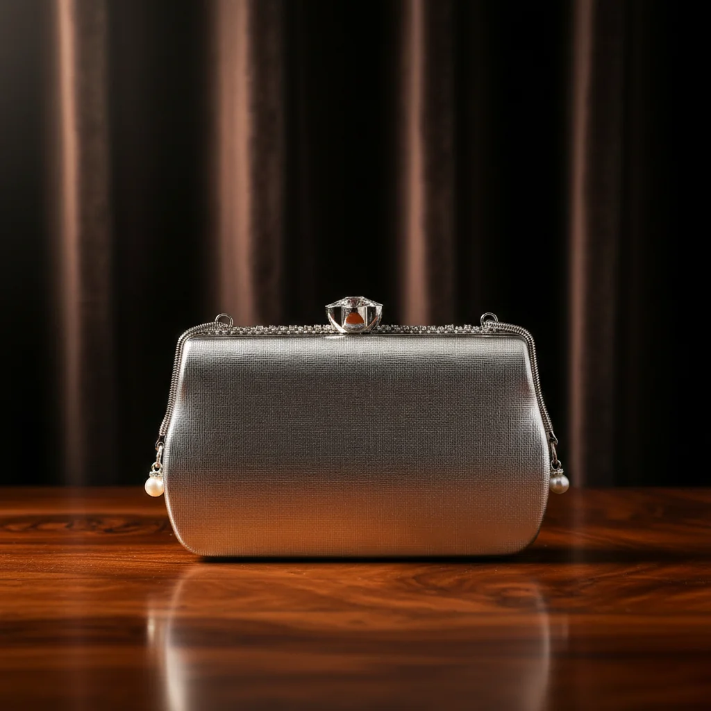 VPH Gift Store Stylish Natural Grey Diamond Clutch Sling Bag