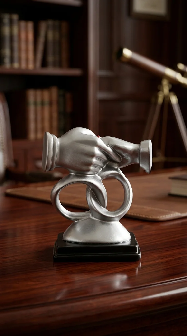 Value Gifts Premium Medium Wedding Hand Ring Figurine for Valentine and Home Decoration