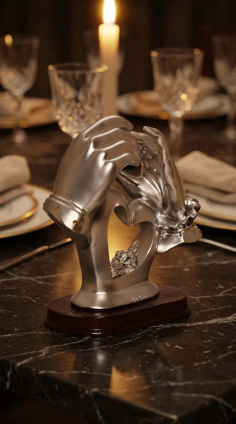 MH Decors Elegant Engagement Hands Showpiece for Office, Home, and Gift Decoration