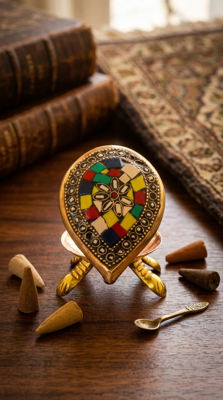 Value Gifts Brass Multi-Color Tortoise with Secret Wish Compartment for Pooja Room