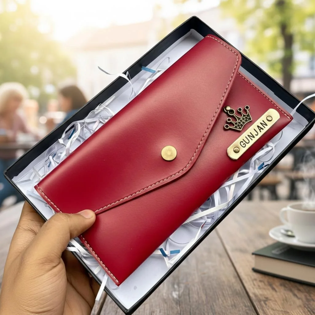 MH Decors Elegant Wallet for Women – Custom Name Personalization