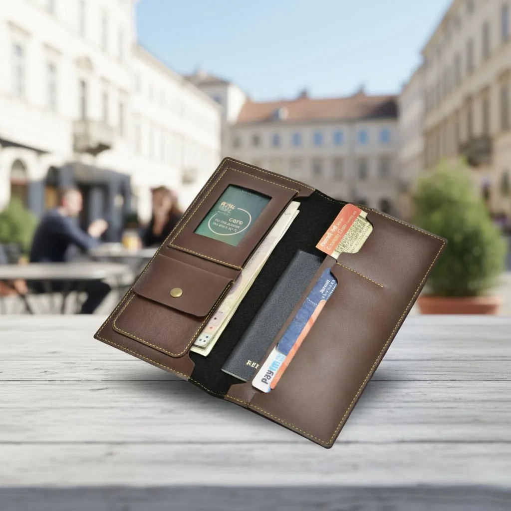 MH Decors Premium Travel Wallet – Smart Organizer for Documents & Cards