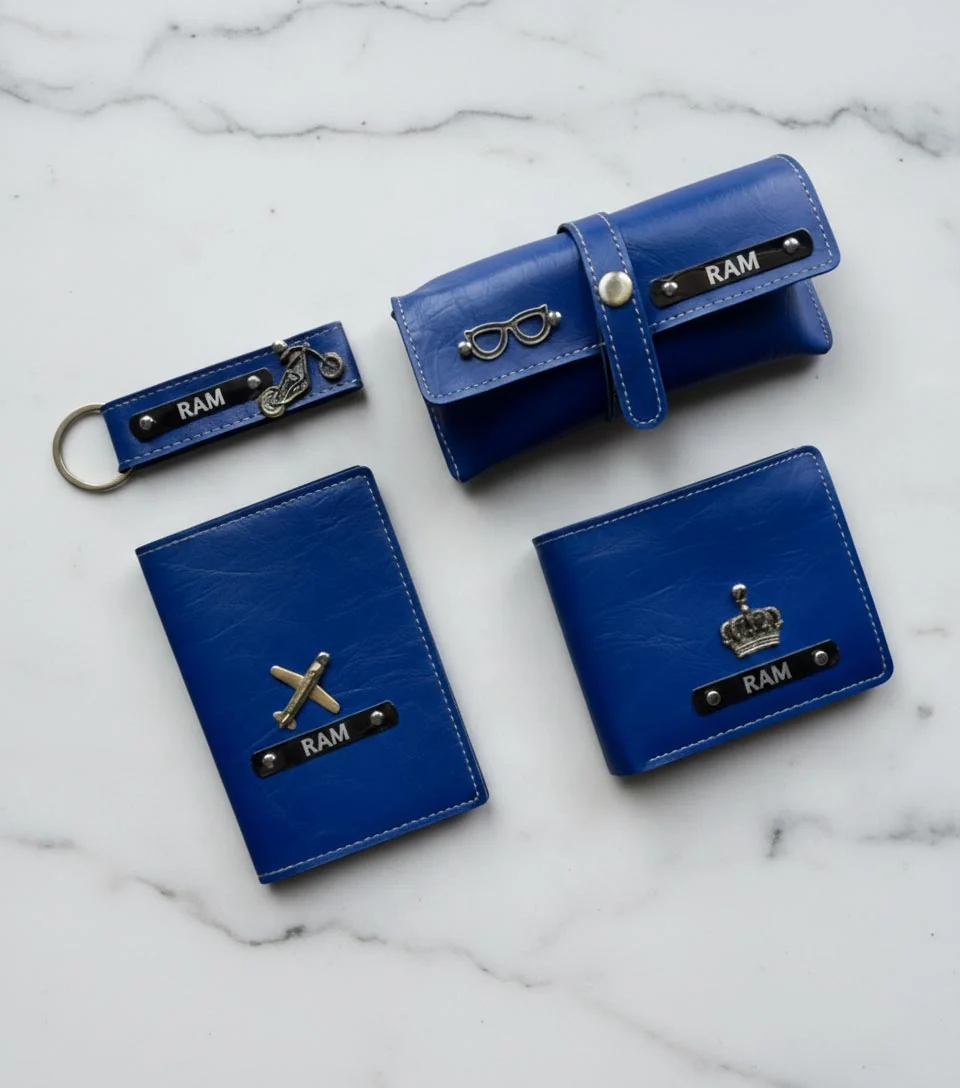 MH Decors Custom Bangkok Thailand Travel Set – Personalized Wallet, Passport Cover, and Keychain