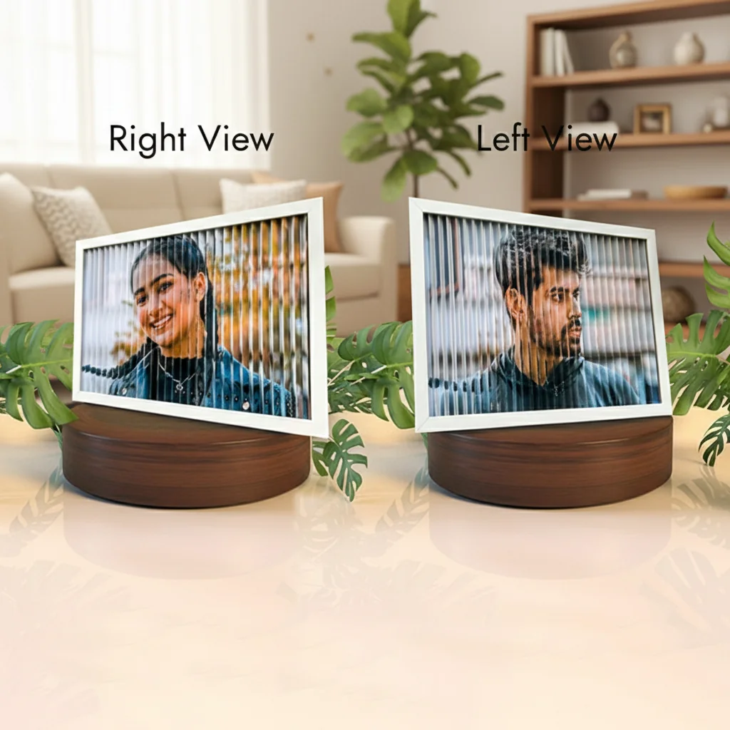 MH Decors Large A3 White Dual View Photo Frame Illusion Personalized