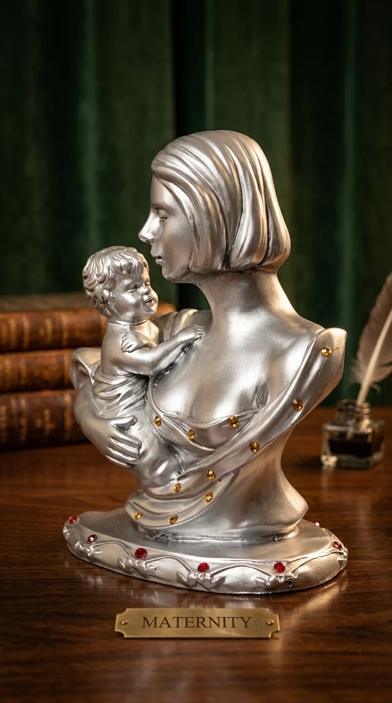 MH Decors Elegant Silver Horse Statue for Office, Living Room, and Home Decor