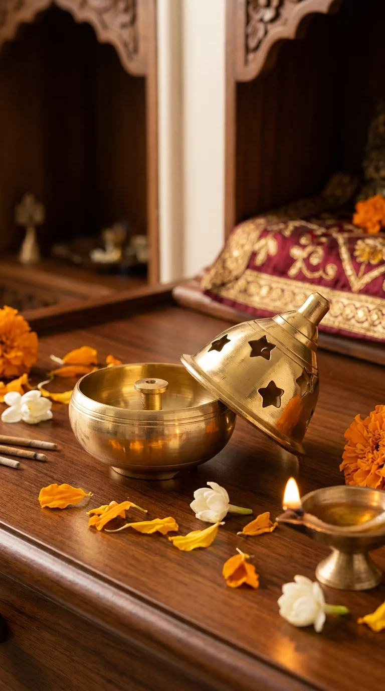 Value Gifts Traditional Brass Akhand Jyoti Lamp for Home and Temple Decor