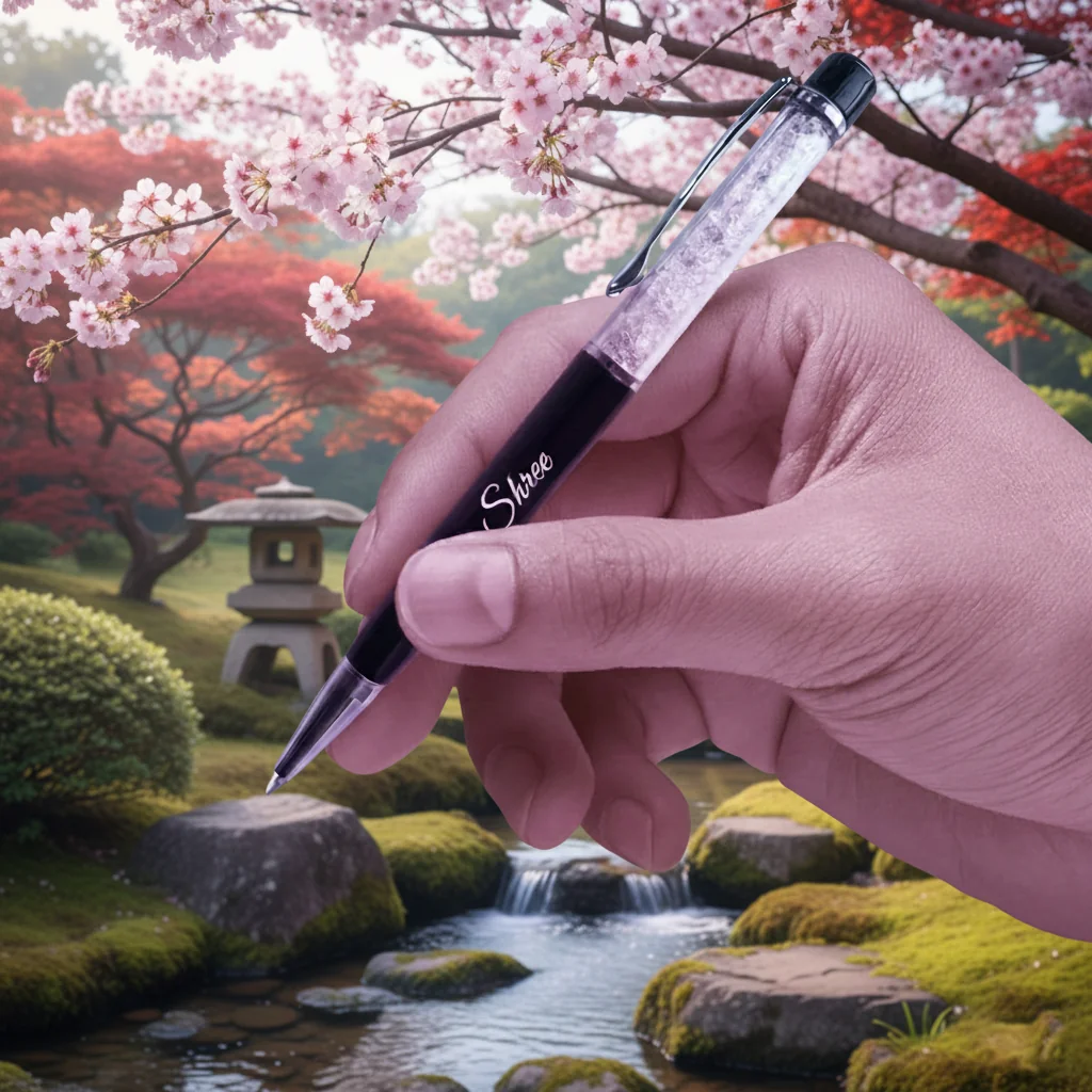Premium Crystal Metal Pen with Custom Name Engraving – Elegant Gift Choice
