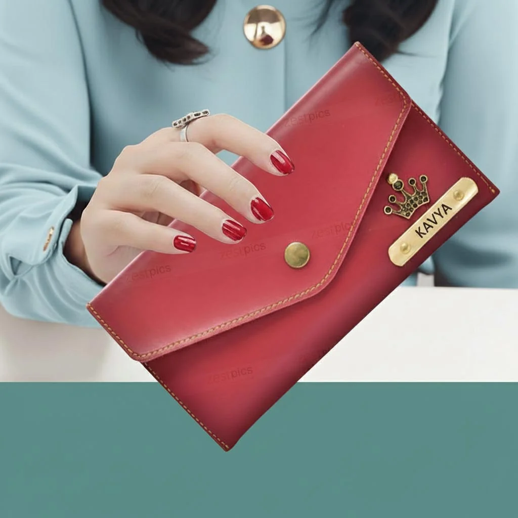 MH Decors Elegant Wallet for Women – Custom Name Personalization