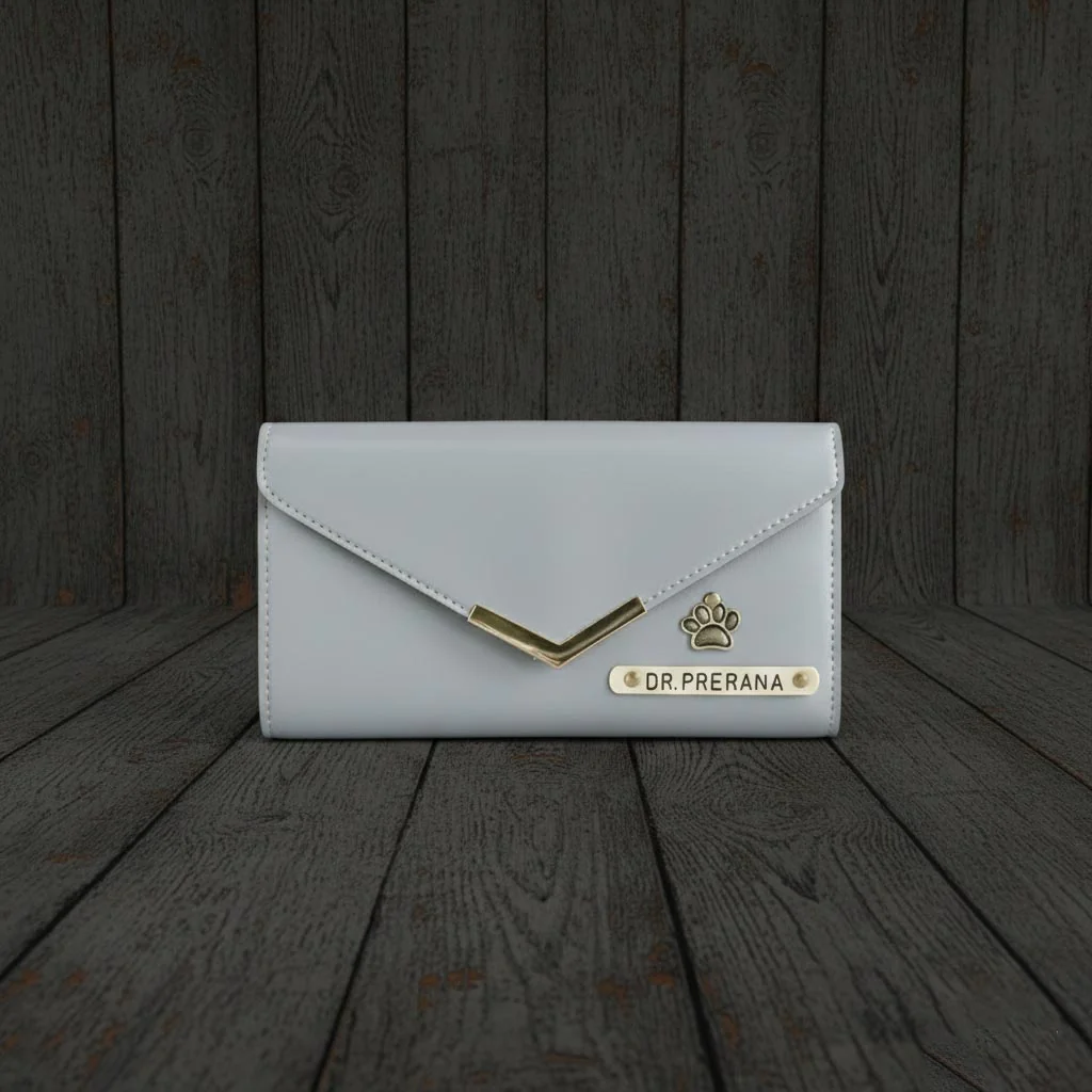 Zpics Custom Women’s Small Wallet Personalized with Name and Charm