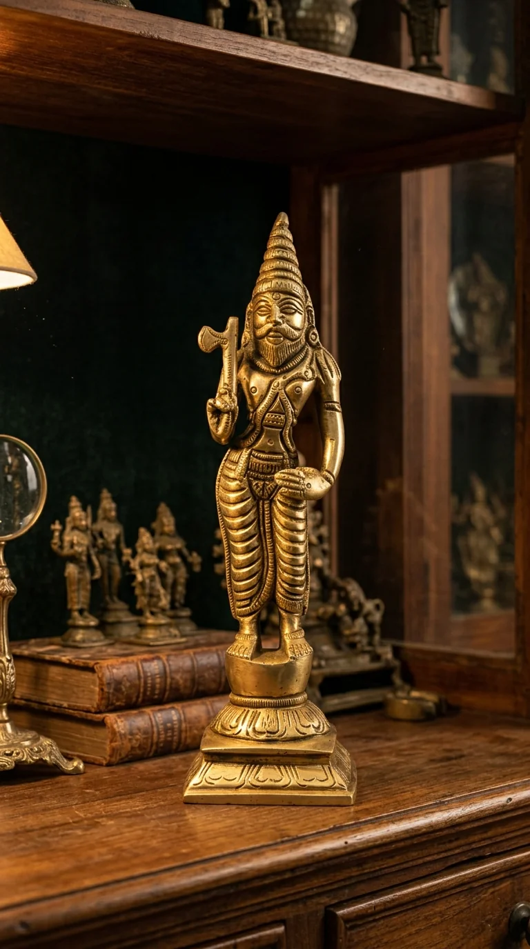 Value Gifts Traditional Brass Lord Vishnu Dasavatharam Figurines for Spiritual Home Decor