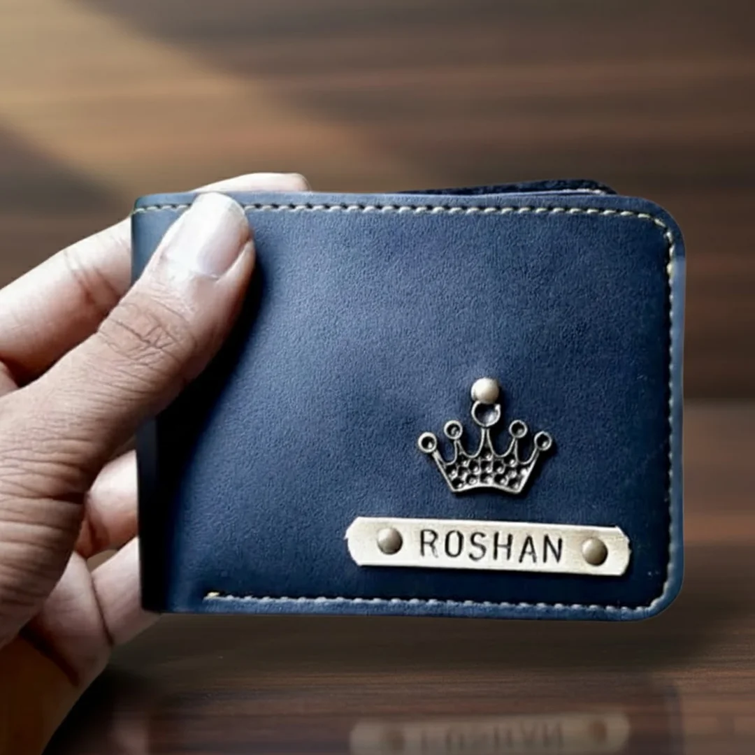 Zpics Men's Blue Wallet