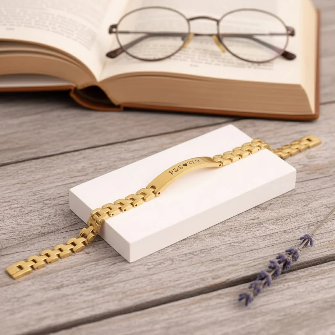 MH Decors Premium Gold Bracelet Elegant and Timeless Luxury 