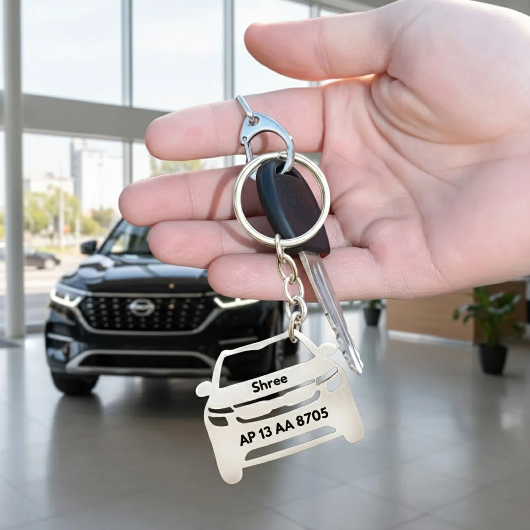 MH Decors Premium Metal Keychains for cars