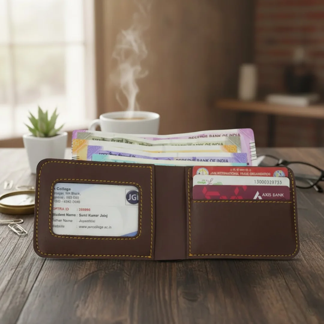 Zpics Stylish Men's Wallet Dark Brown