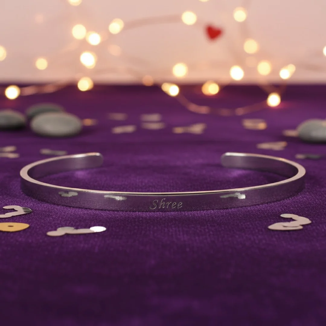 Zpics Silver Kada for Men