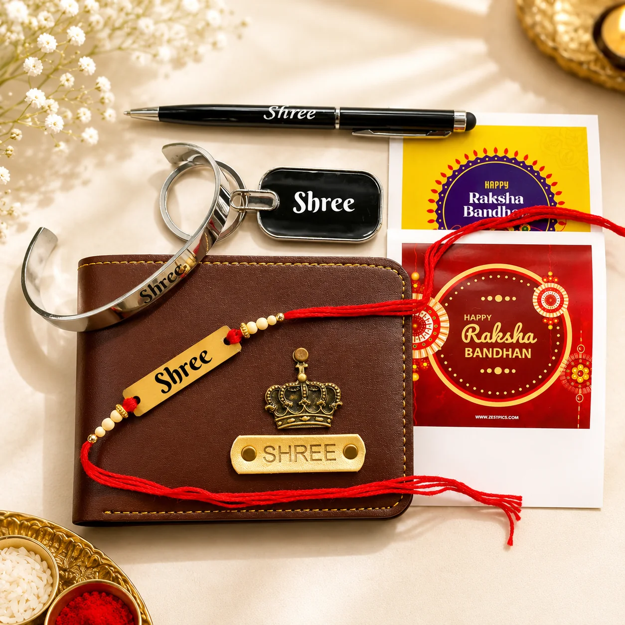 Personalized Rakhi Gift Combo for Brother
