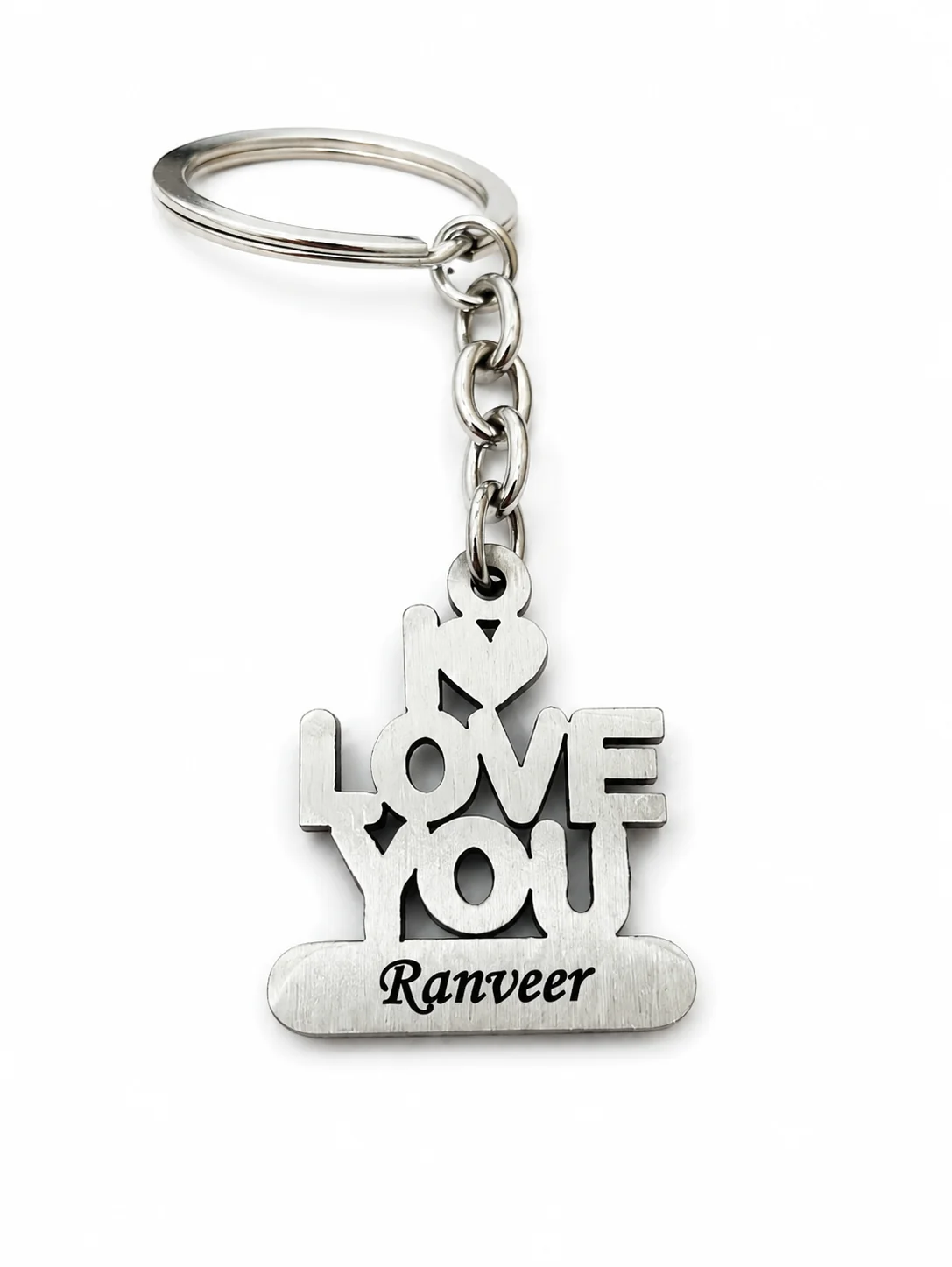 MH Decors Unique I Love You Keychain Personalized Romantic Gift for Couples